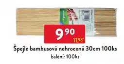Qanto Špejle bambusová nehrocená nabídka