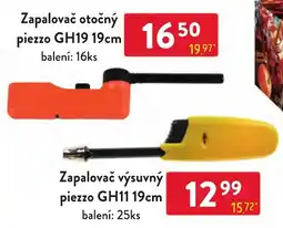 Qanto piezzo zapalovač otočný gh19 19cm nabídka