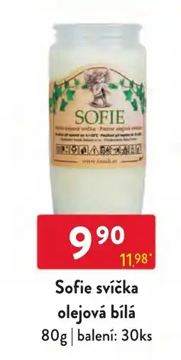 Qanto Sofie svíčka olejová bílá nabídka