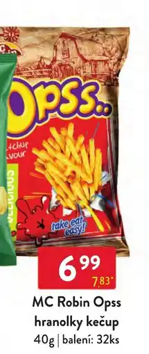 Qanto MC Robin Opss hranolky kečup nabídka
