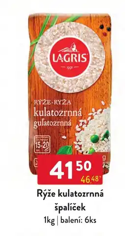 Qanto Lagris rýže kulatozrnna špalíček nabídka