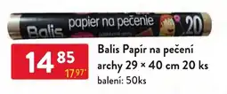 Qanto Balis papír na pečení nabídka