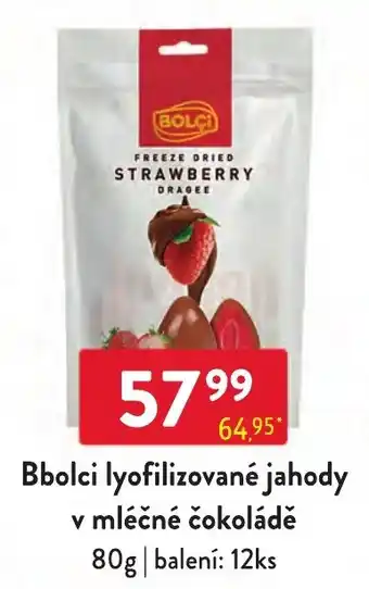 Bbolci lyofilizované jahody v mléčné čokoládě