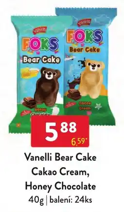 Qanto Vanelli Bear Cake Cakao Cream, Honey Chocolate nabídka