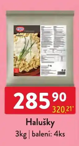 Qanto Dobrovolný halušky nabídka
