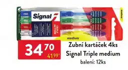 Qanto Signal zubní kartáček triple medium nabídka