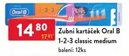 Qanto Oral B zubní kartáček 1-2-3 classic medium nabídka