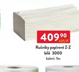 Qanto Ručníky papírové z-z bílé 3000 nabídka
