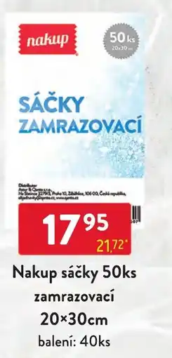 Qanto nakup sáčky zamrazovací nabídka