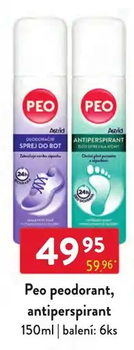 Qanto Peo peodorant, antiperspirant nabídka