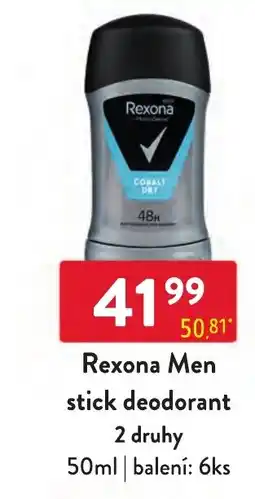Qanto Rexona Men stick deodorant nabídka