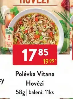 Qanto Polévka Vitana Hovězí nabídka