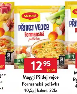 Qanto Maggi Přidej vejce Formanská polévka nabídka