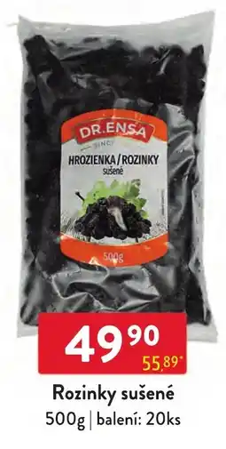 Qanto Dr. Ensa rozinky sušené nabídka