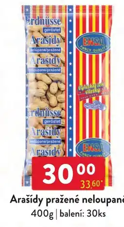 Qanto Ensa arašidy pražené neloupané nabídka
