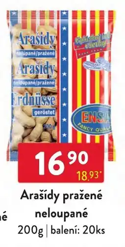 Qanto Ensa arašidy pražené neloupané nabídka