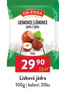 Qanto Dr. Ensa lískovce / lískovce jádra / jádra nabídka