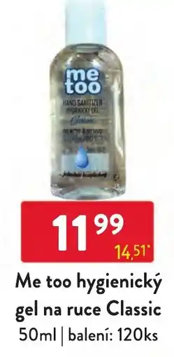 Qanto Me too hygienický gel na ruce Classic nabídka