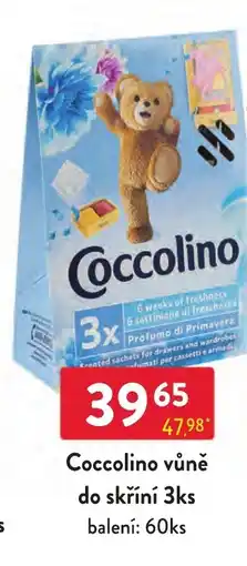 Qanto Coccolino vůně do skříní nabídka