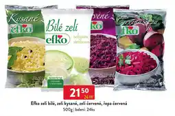 Qanto Efko zelí bílé, zelí kysané, zelí červené, řepa červená nabídka