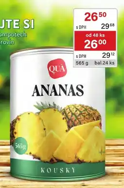 Qanto Qua ananas kousky nabídka