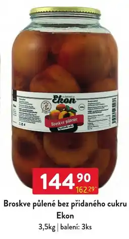 Qanto Ekon broskve půlené bez přidaného cukru nabídka