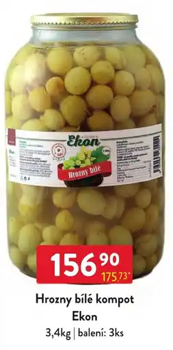 Qanto Ekon hrozny bílé kompot nabídka