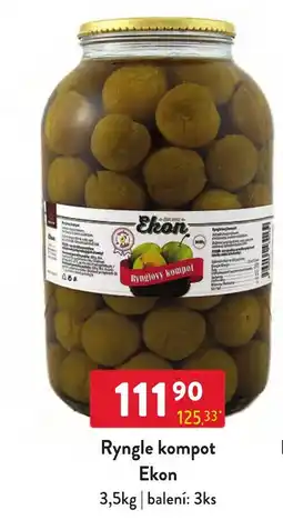 Qanto Ekon rynglový kompot nabídka