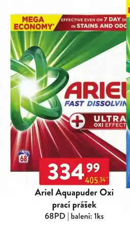 Qanto Ariel aquapuder oxi prací prášek nabídka