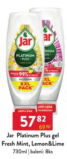 Qanto Jar Platinum Plus gel Fresh Mint, Lemon&Lime nabídka