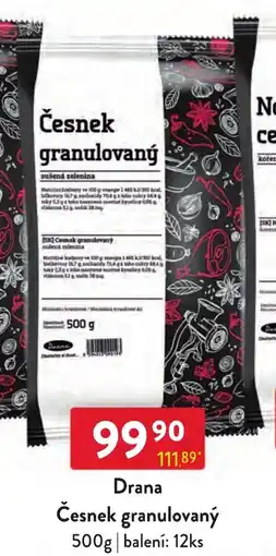 Qanto Drana Česnek granulovaný nabídka