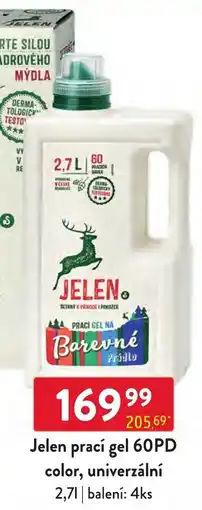 Qanto Jelen prací gel 60PD color, univerzální nabídka