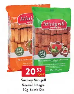 Qanto Minigrill Suchary Normal, Integral nabídka
