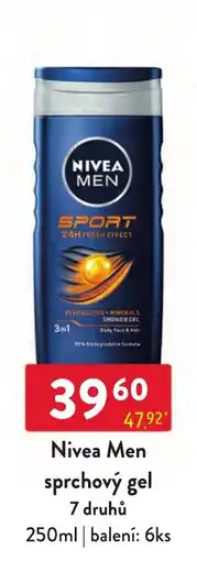 Qanto Nivea men sprchový gel nabídka