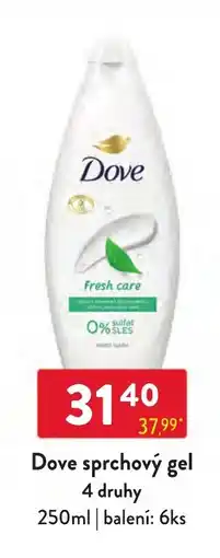 Qanto Dove sprchový gel nabídka