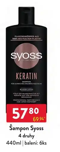 Qanto Šampon Syoss nabídka