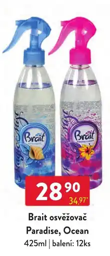 Qanto Brait osvěžovač Paradise, Ocean nabídka