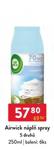 Qanto Airwick náplň spray nabídka