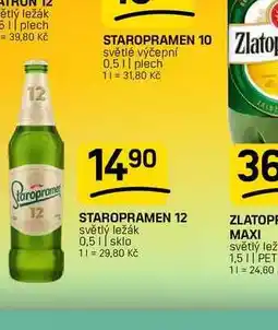 Flop STAROPRAMEN 12 světlý ležák nabídka