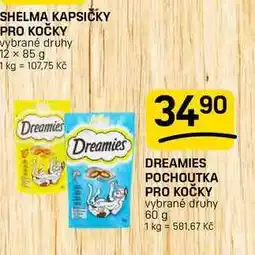 Flop DREAMIES POCHOUTKA PRO KOČKY vybrané druhy nabídka