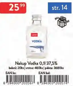 Qanto Vodka 0,1l 37,5% nabídka