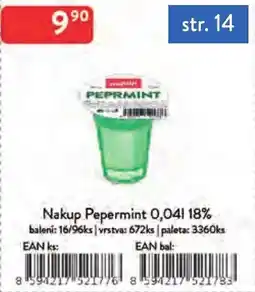 Qanto Nakup Pepermint nabídka