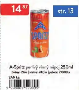 Qanto A-spritz perlivý vinný nápoj nabídka