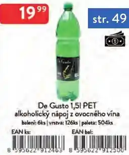 Qanto De Gusto alkoholický nápoj z ovocného vína nabídka
