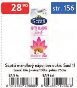 Qanto Scotti mandlový nápoj bez cukru Soul 1l nabídka