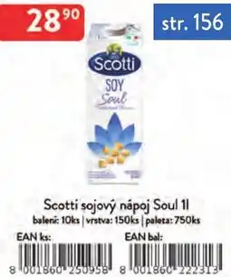 Qanto Scotti sojový nápoj Soul nabídka