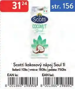 Qanto Scotti kokosový nápoj Soul nabídka