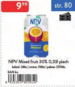 Qanto Npv mixed fruit nabídka