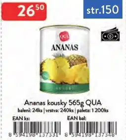 Qanto Qua ananas kousky nabídka