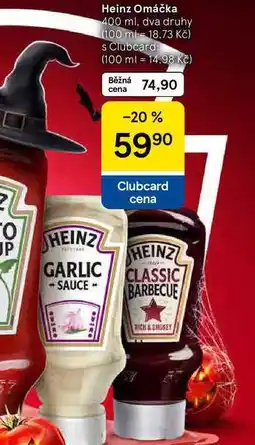 Tesco Heinz Omáčka, 400 ml, dva druhy nabídka